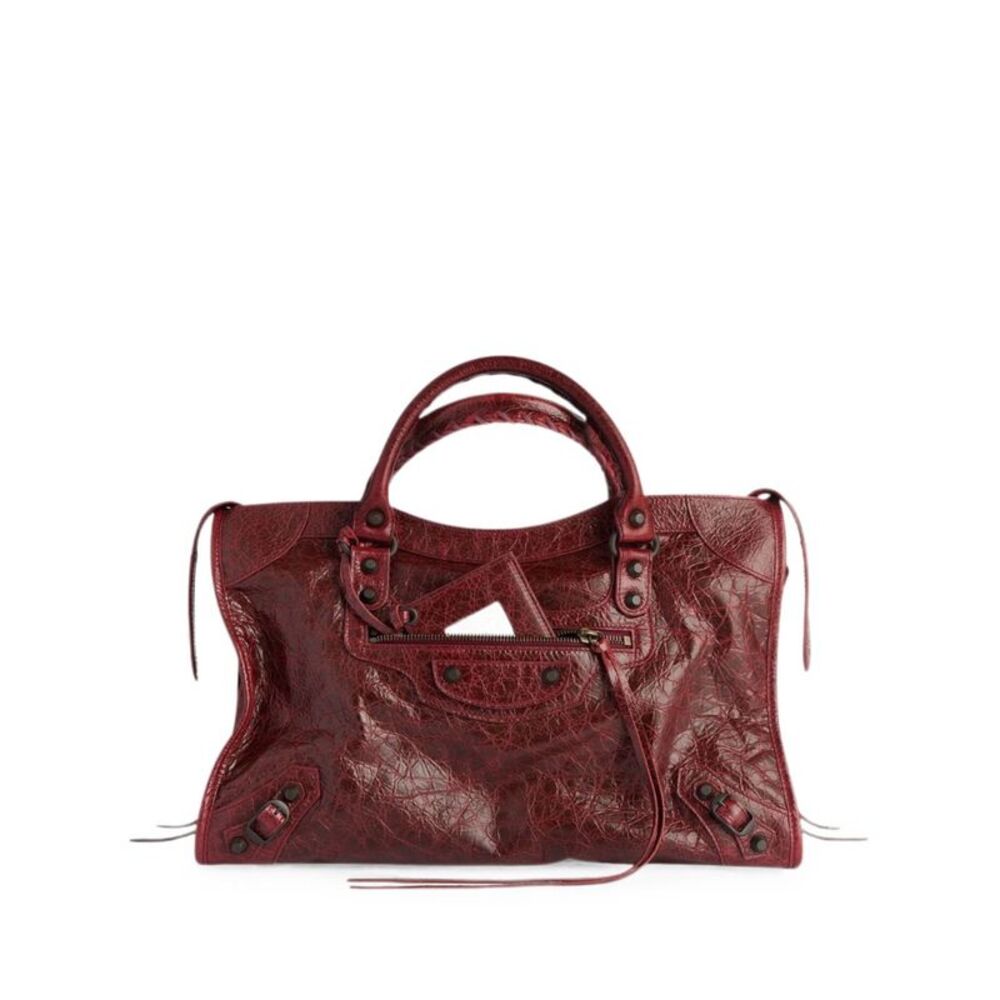 Balenciaga Women Le City Medium Leather Handbag